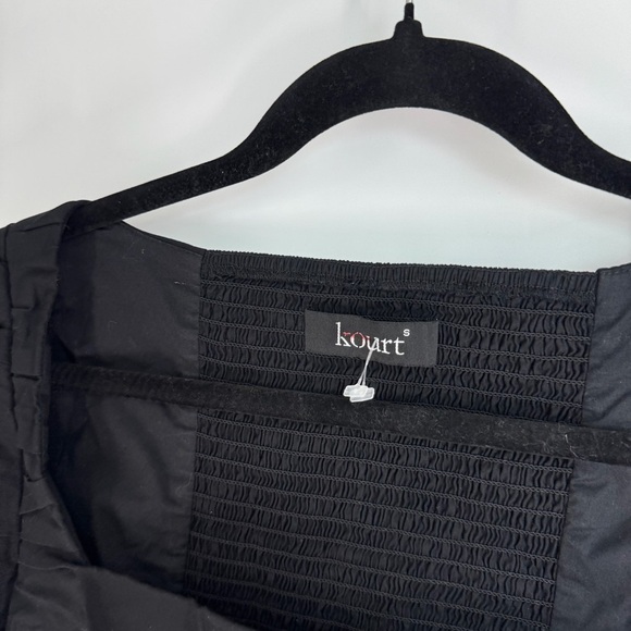 Kourt Long Sleeve Square Neck Stretchy Back Crop Top - Picture 3 of 4